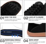 HEEZ Mens Wide Toe Barefoot Shoes 2 in 1 Slip on Mules and Breathable Sneakers for Men Lace Up Comfortable Walking Shoes - Image 3