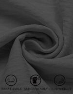 COOFANDY Men's Short Sleeve Button Down Shirt Casual Summer Beach Untucked Vacation Textured Shirts with Pocket - Image 6