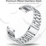 Lerobo Stainless Steel Band Compatible with Samsung Galaxy Watch 8 7 6 5 4 FE 40mm 44mm 45mm/Galaxy Watch 8 Classic 6 4 Classic 43mm 47mm 42mm 46mm, 20mm Metal Replacement Band for Men Women - Image 4