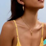 Beach Charm Necklaces Gold Sliver Fish Drop Necklace for Women Dainty Beach Jewelry - Image 3