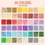 Dowsabel Clay Beads 3 Boxes Bracelet Making Kit, 10800pcs Beads for Jewelry Making, Letter Beads for Friendship Bracelets DIY Arts and Crafts Gifts for Girls Adults - Image 3