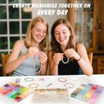 Dowsabel Clay Beads 3 Boxes Bracelet Making Kit, 10800pcs Beads for Jewelry Making, Letter Beads for Friendship Bracelets DIY Arts and Crafts Gifts for Girls Adults - Image 6