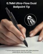 8 Pcs Gel Pens - 0.7mm Fine Point Smooth Writing Black Ink, Quick-Dry Long Lasting Fidge Pens, School & Office Supplies for Men Women - Image 4