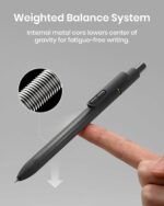 8 Pcs Gel Pens - 0.7mm Fine Point Smooth Writing Black Ink, Quick-Dry Long Lasting Fidge Pens, School & Office Supplies for Men Women - Image 5