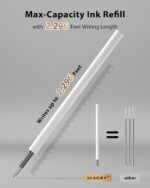 8 Pcs Gel Pens - 0.7mm Fine Point Smooth Writing Black Ink, Quick-Dry Long Lasting Fidge Pens, School & Office Supplies for Men Women - Image 7