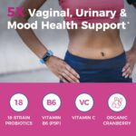NewRhythm Probiotics for Women, P-5-P, Vitamin C & Organic Cranberry, 100 Billion CFU 18 Strains, Prebiotics & Probiotics, Vaginal Probiotics for Digestive Health & PH Balance, 60 Capsules, No Dairy - Image 5
