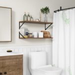 10 Inch Deep Floating Shelves, Walnut Floating Shelves 30 Inch Long, Rustic Wood Wall Shelves 30"W x 10"D, Deep Floating Shelf with Bracket, Wide Storage Shelves for Books, Living Room, Bathroom - Image 3