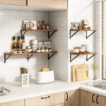 10 Inch Deep Floating Shelves, Walnut Floating Shelves 30 Inch Long, Rustic Wood Wall Shelves 30"W x 10"D, Deep Floating Shelf with Bracket, Wide Storage Shelves for Books, Living Room, Bathroom - Image 7