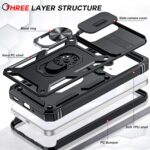 LeYi for Galaxy A16-5G Phone Case: Galaxy A16 5G Screen Protector [2 Packs] with Camera Cover, Military-Grade Heavy Duty Protection Cell Android Basic Funda para Samsung Galaxy A 16 5G Phone, Black - Image 6