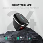 Wellue O2Ring-S Oxygen Monitor with Vibration Reminder, Bluetooth Pulse Oximeter Tracks SPO2 and Pulse Rate, 24 hrs Battery Life, 4*10 Hours Built-in Memory, Rechargeable Pulse Ox with Free PC & APP - Image 4