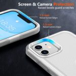 SPIDERCASE Shockproof for iPhone 11 Case,[10 FT Military Grade Drop Protection],Phone Charms with 2 pcs[Tempered Glass Screen Protector+Camera Lens Protector] Protective Phone Case,Frosted Clear - Image 5