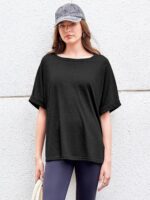 Women Oversized T-Shirt Summer Casual Short Sleeve Loose Tee Tops - Image 6