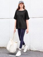 Women Oversized T-Shirt Summer Casual Short Sleeve Loose Tee Tops - Image 7