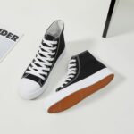 Witwatia Women's High Top Sneakers Canvas Shoes for Women Fashion Sneakers Comfortable Lace Up Casual Shoes - Image 3