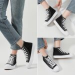Witwatia Women's High Top Sneakers Canvas Shoes for Women Fashion Sneakers Comfortable Lace Up Casual Shoes - Image 6