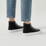 Witwatia Women's High Top Sneakers Canvas Shoes for Women Fashion Sneakers Comfortable Lace Up Casual Shoes - Image 7