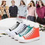 Witwatia Women's High Top Sneakers Canvas Shoes for Women Fashion Sneakers Comfortable Lace Up Casual Shoes - Image 8