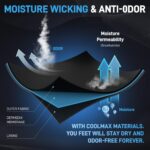 IRAMY Compression Ankle Support Crew Socks Men Women Coolmax Wicking Plantar Fasciitis Relief Running Hiking Socks 3 Pairs - Image 7