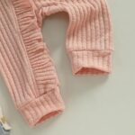 FYBITBO Infant Baby Girls Clothing Ruffle Knit Romper Long Sleeve Jumpsuit Baby Girl Going Home Outfit Newborn Clothes - Image 7