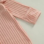 FYBITBO Infant Baby Girls Clothing Ruffle Knit Romper Long Sleeve Jumpsuit Baby Girl Going Home Outfit Newborn Clothes - Image 8