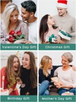 ChicSilver Personalized 925 Sterling Silver Dainty Small Heart/Star/Moon/Dot/Triangle Pendant Necklace for Women, Silver/Gold/Rose Gold/Black (with Gift Box) - Image 8