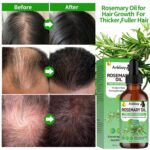 3 Pack Rosemary Oil for Hair Growth,Rosemary Hair Growth Oil,Hair Strengthening Serum for Dry Damaged Hair,Hair Loss Treatment & Thickens Hair,Scalp Care Promotes Hair Thickness for Men Women - Image 4