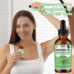 3 Pack Rosemary Oil for Hair Growth,Rosemary Hair Growth Oil,Hair Strengthening Serum for Dry Damaged Hair,Hair Loss Treatment & Thickens Hair,Scalp Care Promotes Hair Thickness for Men Women - Image 7