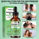 3 Pack Rosemary Oil for Hair Growth,Rosemary Hair Growth Oil,Hair Strengthening Serum for Dry Damaged Hair,Hair Loss Treatment & Thickens Hair,Scalp Care Promotes Hair Thickness for Men Women - Image 8