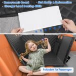 Back Seat Extender for Dogs with Hard Bottom/Large Space, Waterproof Dog Car Seat Cover Holds 400lbs, Sturdy Nonslip Pet Backseat Hammock for Cars/SUV - Image 4