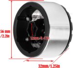 RC Brass&Aluminium 1.9 Crawler Tires/1.9 Beadlock Wheels and Tires Set for 1/10 SCX10 90046 AXI03007 TRX4 TRX6 VS4-10 Gen7 Gen8 MST CFX D90, RC Wheels and Rims Deep Dish Wheel,Silver - Image 6