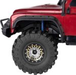 RC Brass&Aluminium 1.9 Crawler Tires/1.9 Beadlock Wheels and Tires Set for 1/10 SCX10 90046 AXI03007 TRX4 TRX6 VS4-10 Gen7 Gen8 MST CFX D90, RC Wheels and Rims Deep Dish Wheel,Silver - Image 7