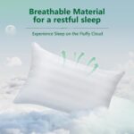 COZSINOOR King Size Bed Pillows Set of 2 - Down Alternative Cooling Microfiber Fill - Hotel Specially Designed for Side, Back & Stomach Sleepers, Providing Breathable and Skin-Friendly Comfort - Image 4