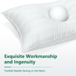 COZSINOOR King Size Bed Pillows Set of 2 - Down Alternative Cooling Microfiber Fill - Hotel Specially Designed for Side, Back & Stomach Sleepers, Providing Breathable and Skin-Friendly Comfort - Image 5