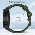 ISABAKE Compatible with Fenix 6 Band 22MM Easy-fit Soft Silicone Watch Bands Replacement for Fenix 7/Fenix 6 Pro/Fenix 5/Fenix 5 Plus/Approach S60/S62/Quatix 6 Smartwatches - Image 7