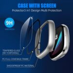 6 Pack for Fitbit Sense/Versa 3 Screen Protector Case [Full Coverage], Hard PC Bumper All-Around Protective Accessories for Fitbit Sense/Versa 3 Built-in Tempered Glass Film - Image 4