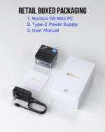 GMKtec Mini PC Intel N97 (Turbo 3.60GHz) Micro Desktop Computer 12GB DDR5 256GB SSD for Business, School, Office, Pocket Mini Computers Nucbox G5 - Image 10