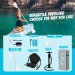 FunWater Inflatable Paddle Board 10'6" x 33" Stand Up Paddle Boards with Premium Accessories, SUP Paddle Board for Adults & Youth of All Skill Levels, Paddleboards with Kayak Seat - Image 4