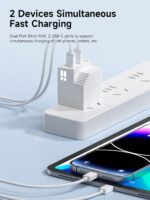 Hagibis 45W USB C Charger, Dual USB Type-C Ports PPS GaN Fast Charger, Mini House for iPhone 16 16 Pro Max 15/15 Plus/15 Pro/15 Pro Max/14/13, Galaxy S23 Ultra/S22/Note 20, iPad/iPad Mini, MacBook - Image 3