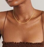 Hothty Gold Layered Charm Necklaces for Women, Dainty Stackable Simple Waterproof Choker Necklace Seashell Beach Gold Pearl Bead Necklaces Set Jewelry Gifts - Image 4