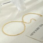 Hothty Gold Layered Charm Necklaces for Women, Dainty Stackable Simple Waterproof Choker Necklace Seashell Beach Gold Pearl Bead Necklaces Set Jewelry Gifts - Image 7