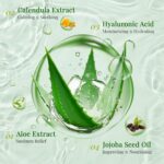 30 Pack Aloe Vera Gel and 30 Pack Face Masks Skincare, Aloe Vera Gel and Facial Mask for Face, Hair, Body, Skin, Bulk Travel Size Aloe Gel and Mask for Sunburn Relief - Image 5