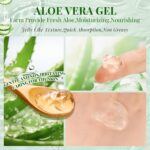 30 Pack Aloe Vera Gel and 30 Pack Face Masks Skincare, Aloe Vera Gel and Facial Mask for Face, Hair, Body, Skin, Bulk Travel Size Aloe Gel and Mask for Sunburn Relief - Image 6