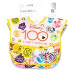 Bumkins Disney Bibs for Girl or Boy, SuperBib Baby and Toddler for 6-24 Months, Essential Must Have for Eating, Feeding, Baby Led Weaning, Mess Saving Catch Food, Fabric, 2-pk 100 Happy Faces - Image 7