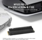 Corsair MP600 PRO LPX 8TB M.2 NVMe PCIe x4 Gen4 SSD - Optimised for PS5 (Up to 7,000MB/sec Sequential Read & 6,100MB/sec Sequential Write Speeds, High-Speed Interface, Compact Form Factor) Black - Image 3