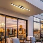 JAYMP Modern Ceiling Light with Remote, 43.3" Black Sputnik Ceiling Lamp, 32W Dimmable LED Lighting Fixture for Dining Room Living Room Kitchen Island, 2 Lights - Image 9