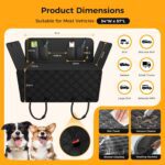 Dog Car Seat Cover for Back Seat,100% Waterproof Scratch Proof Nonslip Seat Cover,600D Heavy Duty Scratch Soft Dog Hammock for Car for Cars Trucks and SUVs - Image 4
