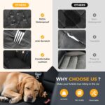 Dog Car Seat Cover for Back Seat,100% Waterproof Scratch Proof Nonslip Seat Cover,600D Heavy Duty Scratch Soft Dog Hammock for Car for Cars Trucks and SUVs - Image 5