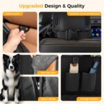 Dog Car Seat Cover for Back Seat,100% Waterproof Scratch Proof Nonslip Seat Cover,600D Heavy Duty Scratch Soft Dog Hammock for Car for Cars Trucks and SUVs - Image 6