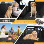 Dog Car Seat Cover for Back Seat,100% Waterproof Scratch Proof Nonslip Seat Cover,600D Heavy Duty Scratch Soft Dog Hammock for Car for Cars Trucks and SUVs - Image 7