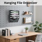 Hanging Wall File Organizer with Office Assorted, 5 Pockets Mesh Wall Mounted File Folder Holder for Mail, Paper, Document, Binder, Magazine, Menu (Black) - Image 5